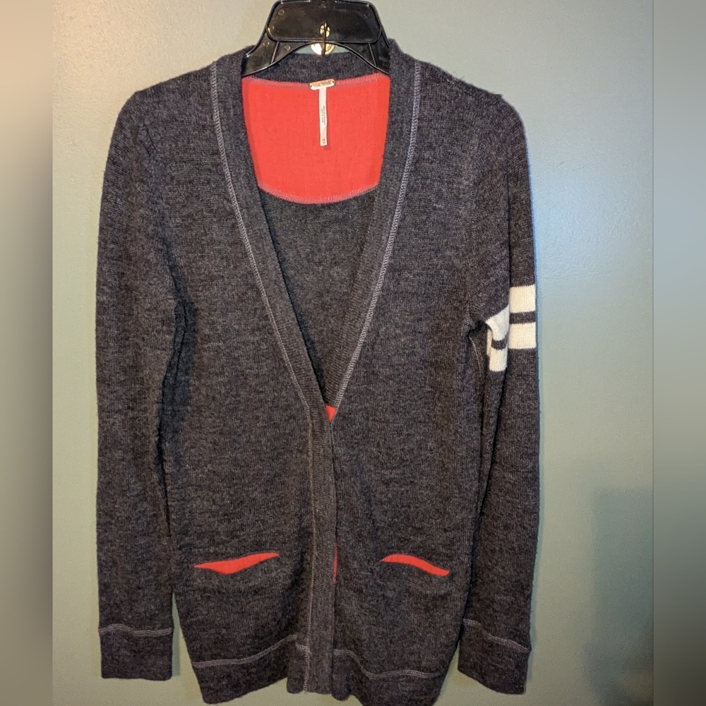 COPY - Free People Wool Alpaca Blend Long Cardigan Dress XS